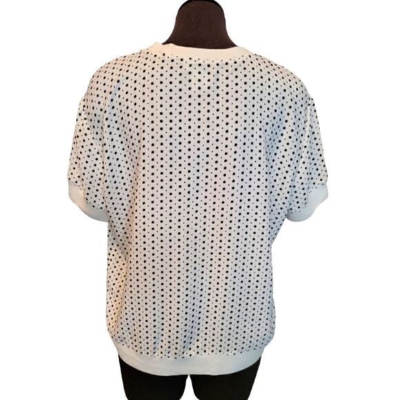 EC RACHEL ZOE CUFFED BLOSUE WITH STARS AND DOTS SZ. M - Picture 2 of 4